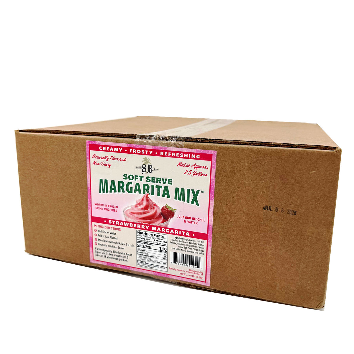 Soft Serve Margarita Mix™ — Strawberry (Case of 4 Bags)